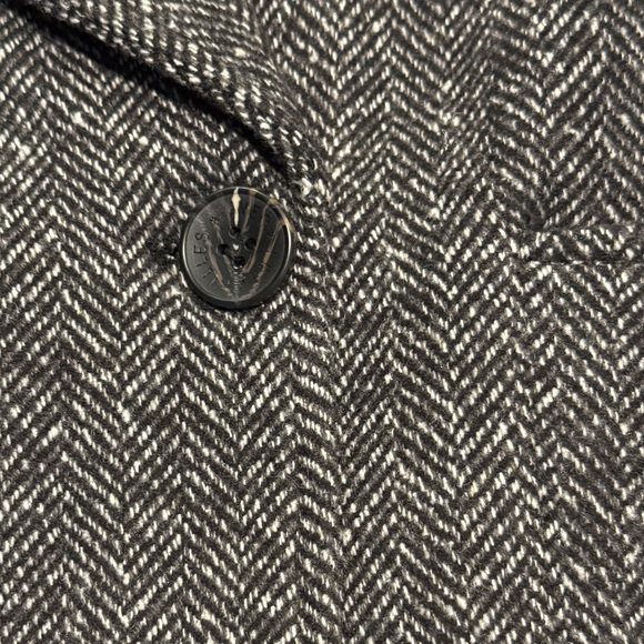 AVEC LES FILLES black chevron double breasted short peacoat Small S NEW NWT - Picture 7 of 7